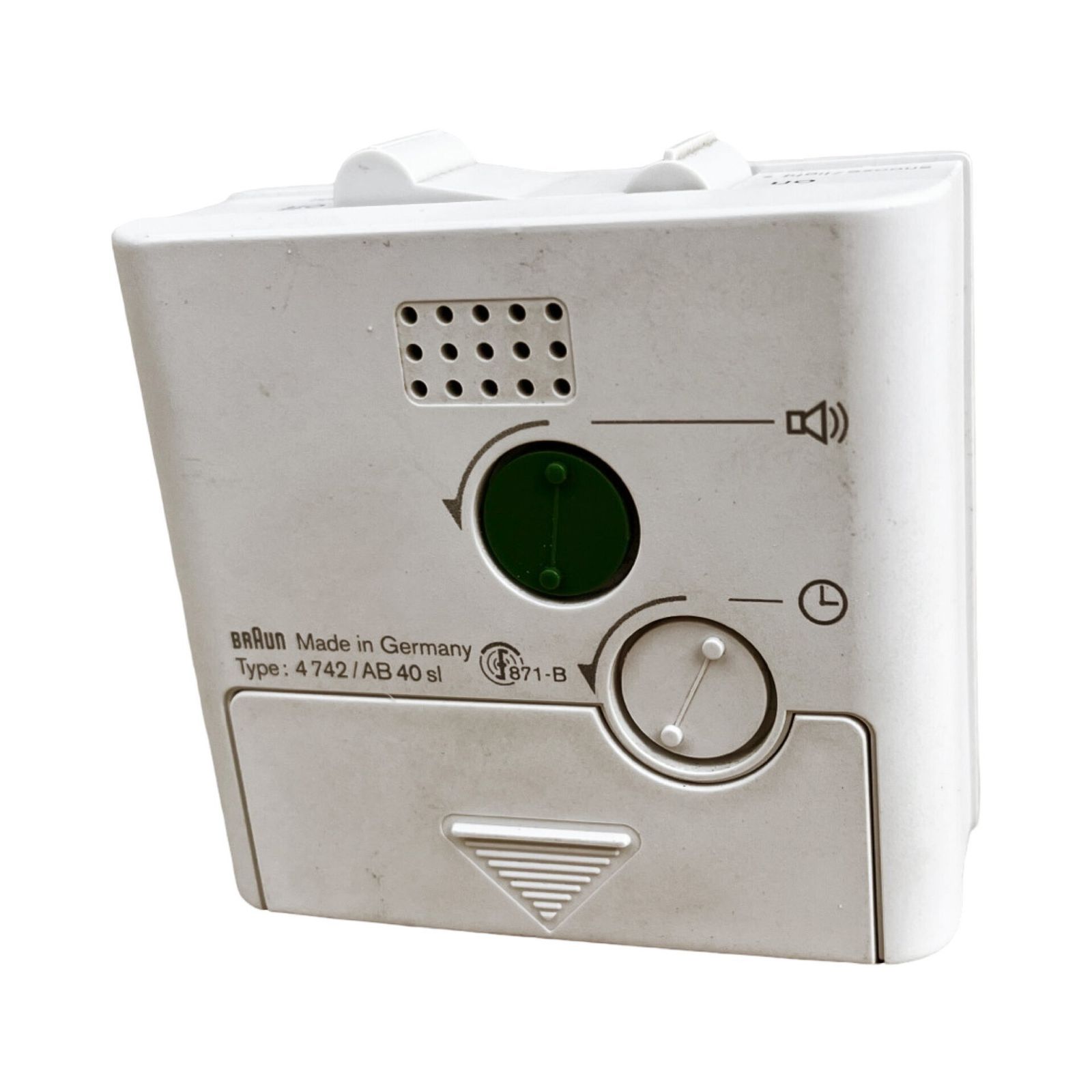 White Braun Alarm Clock, Designed By Dietrich Lubs, Germany 1992 photo vinterior