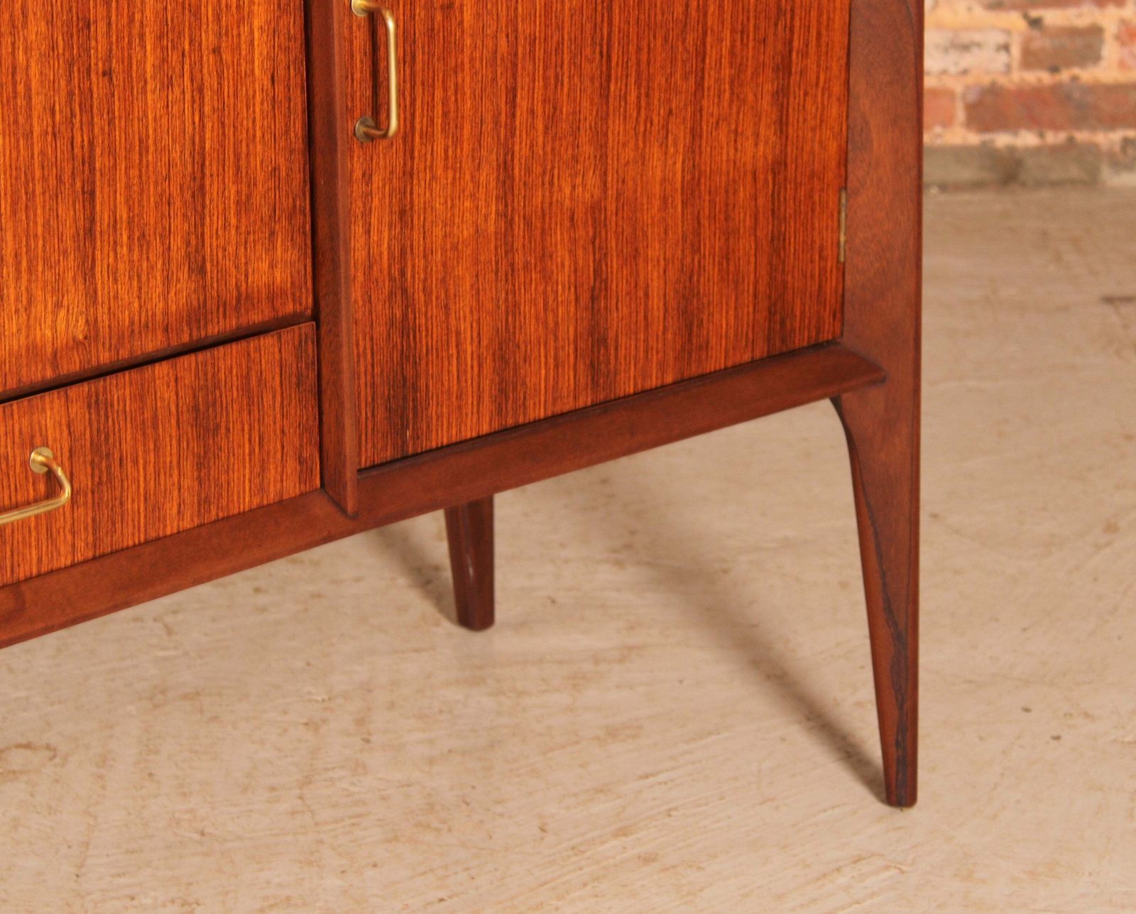 Mid Century Tola And Teak Sideboard By Everest, Circa 1960s photo 950.0