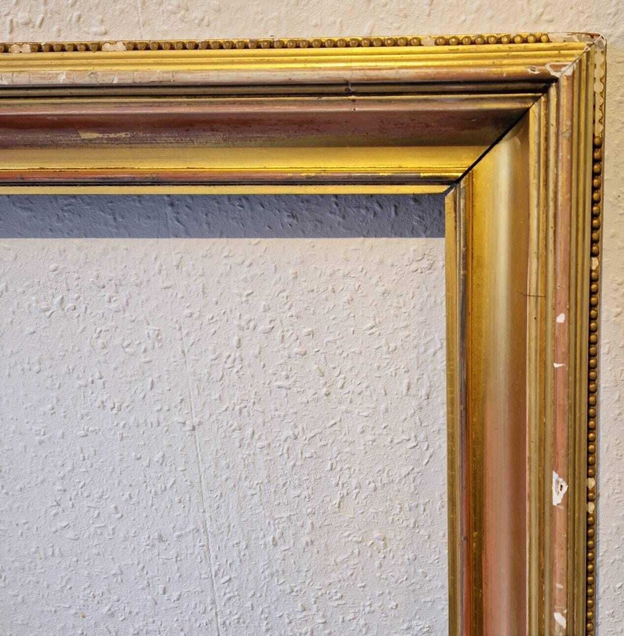 Large Antique Wooden Gilt Picture Frame W 92cm X 72cm H photo 240.0
