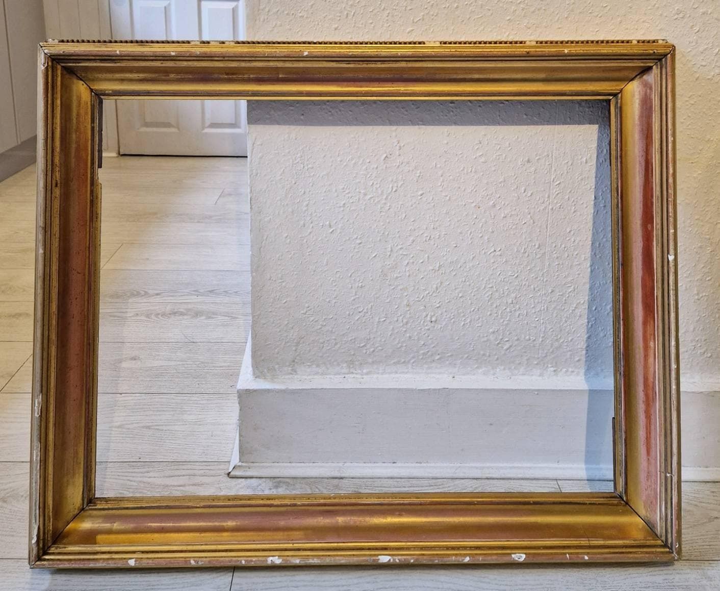 Large Antique Wooden Gilt Picture Frame W 92cm X 72cm H photo buy