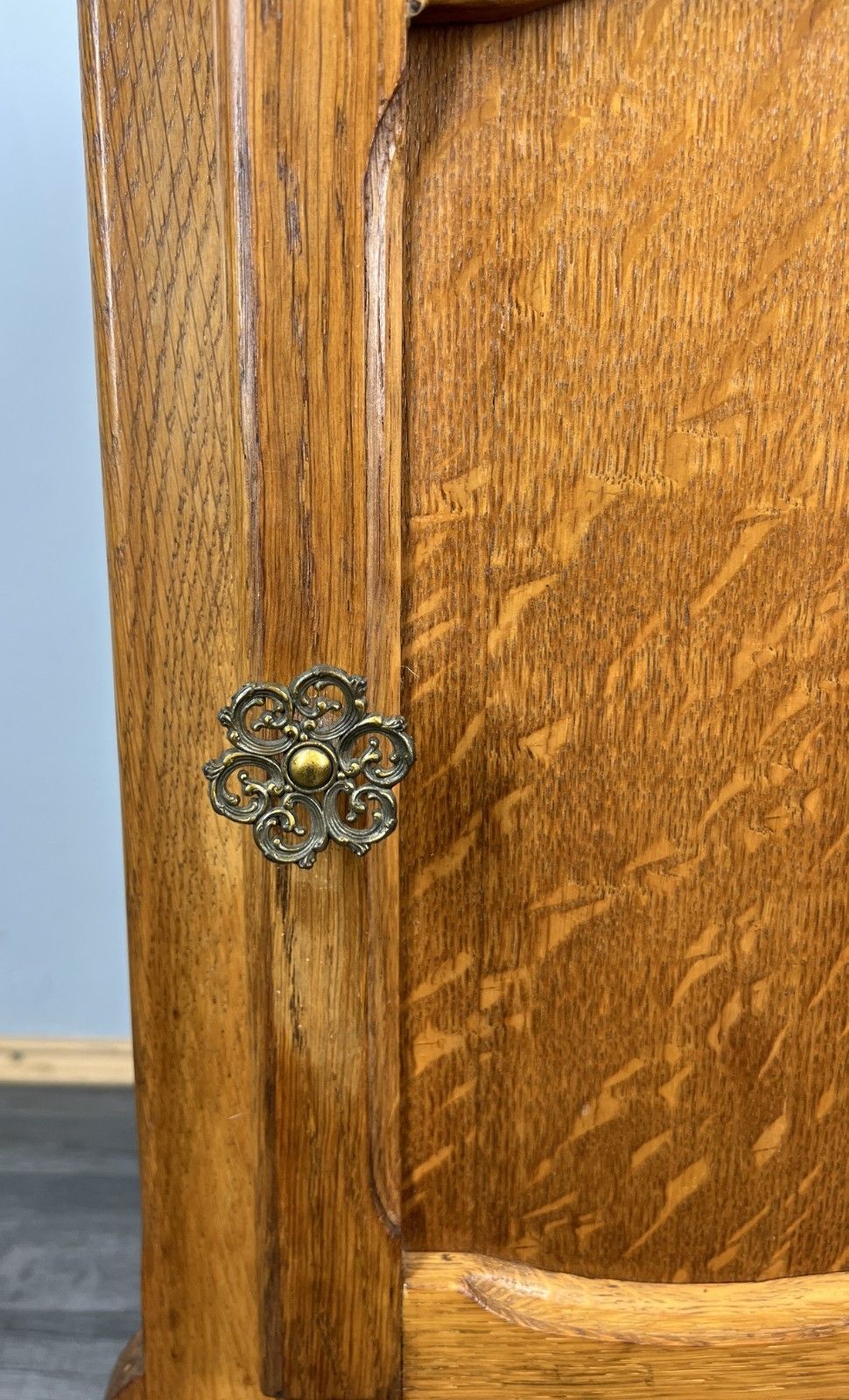 Bedside Tables Vintage French Louis XVI Oak Nightstand Cabinet Lot 4299 photo for sale