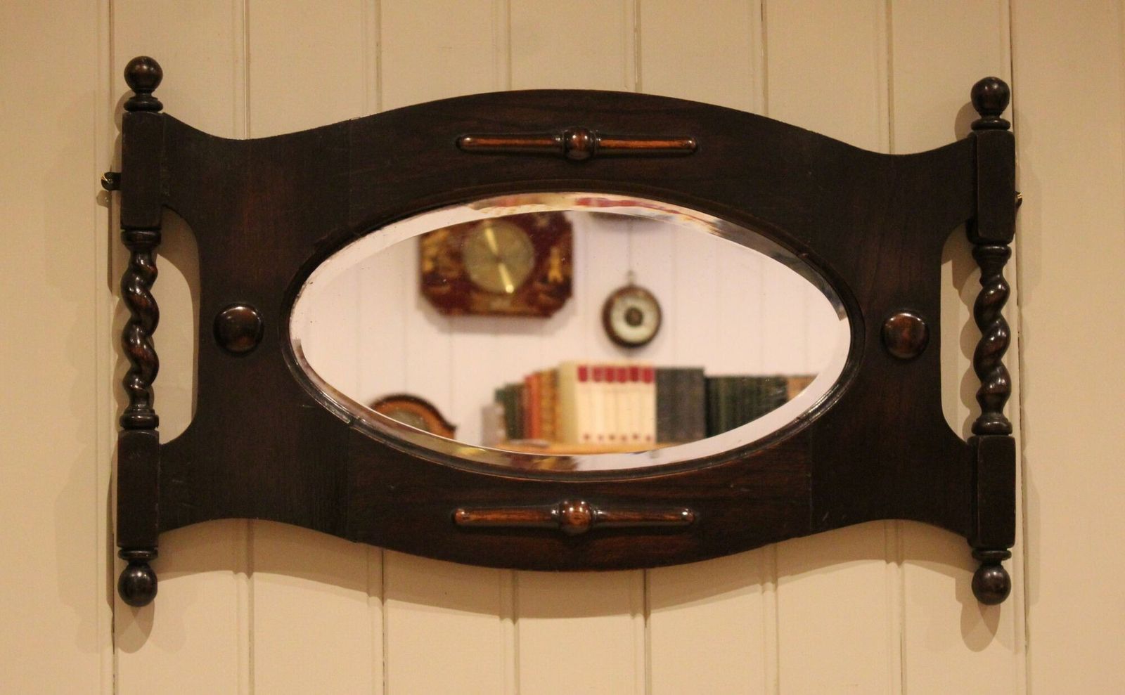 Oak Framed Wall Mirror photo furniture