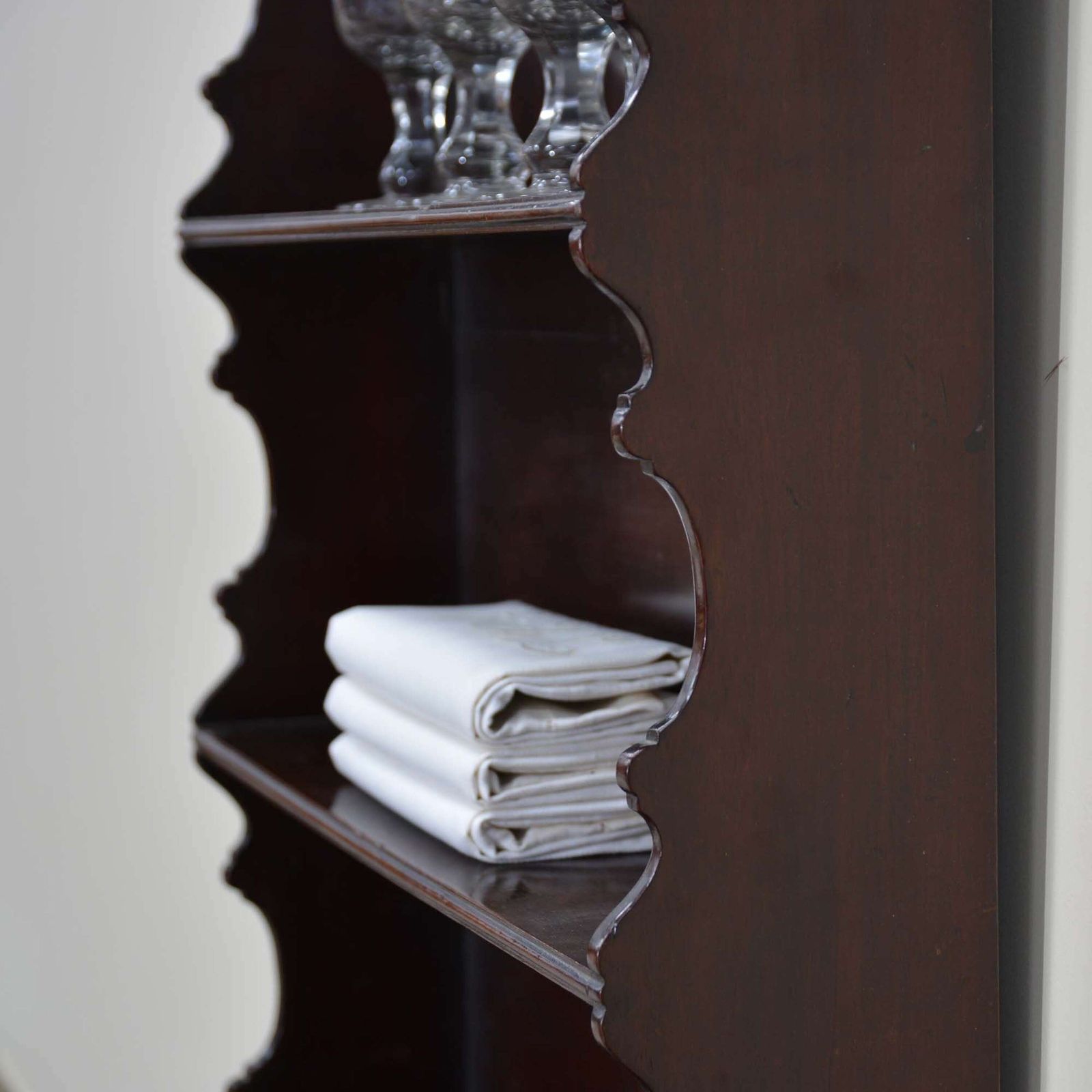 Georgian Mahogany Hanging Shelves photo Furniture