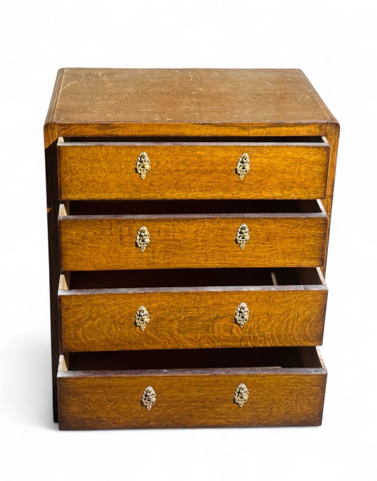 Antique Oak Chest Of Drawers Jacobean Style Superior Quality C1920s photo 225.0