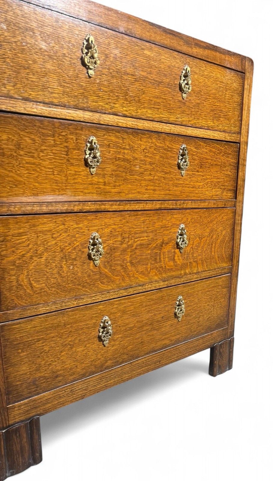 Antique Oak Chest Of Drawers Jacobean Style Superior Quality C1920s photo vinterior