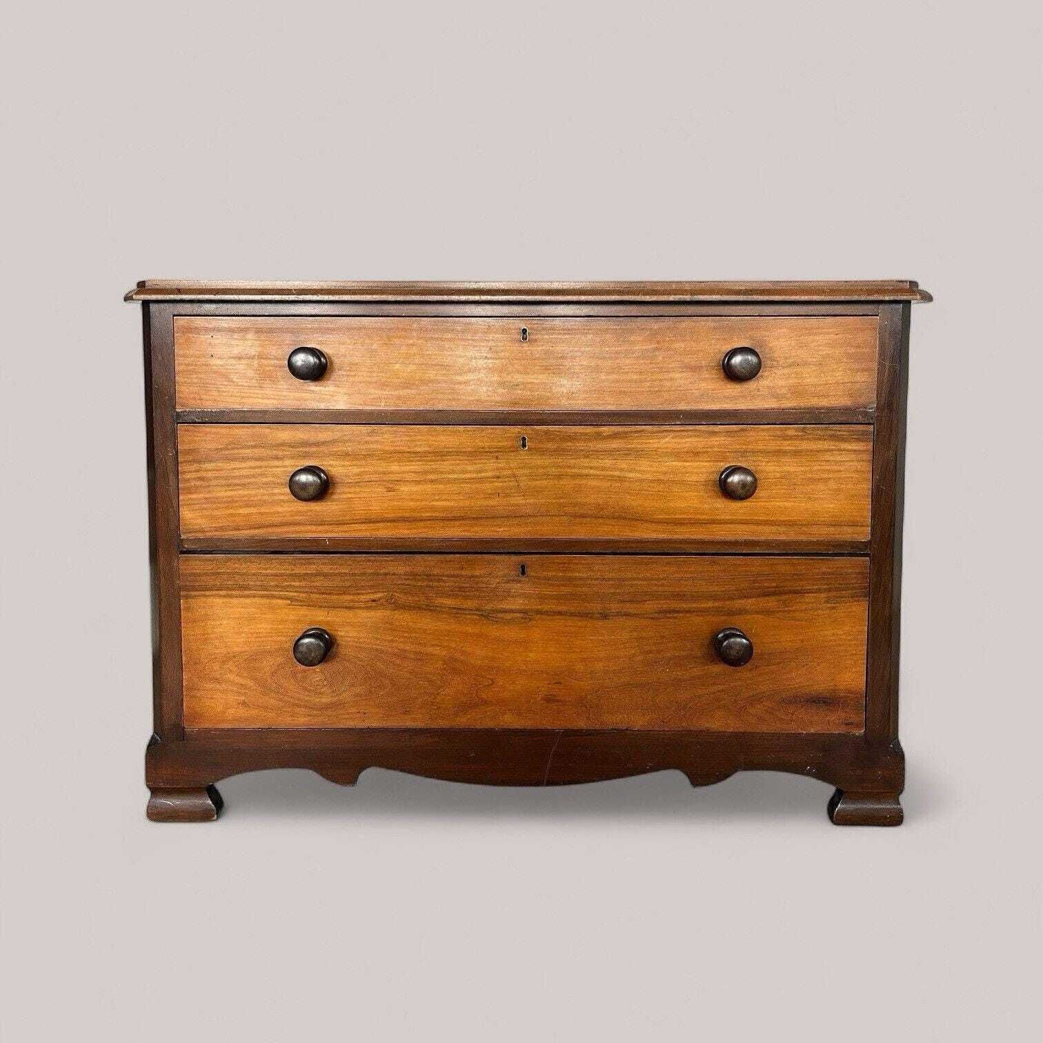 Antique Victorian Mahogany Chest Of Drawers photo furniture