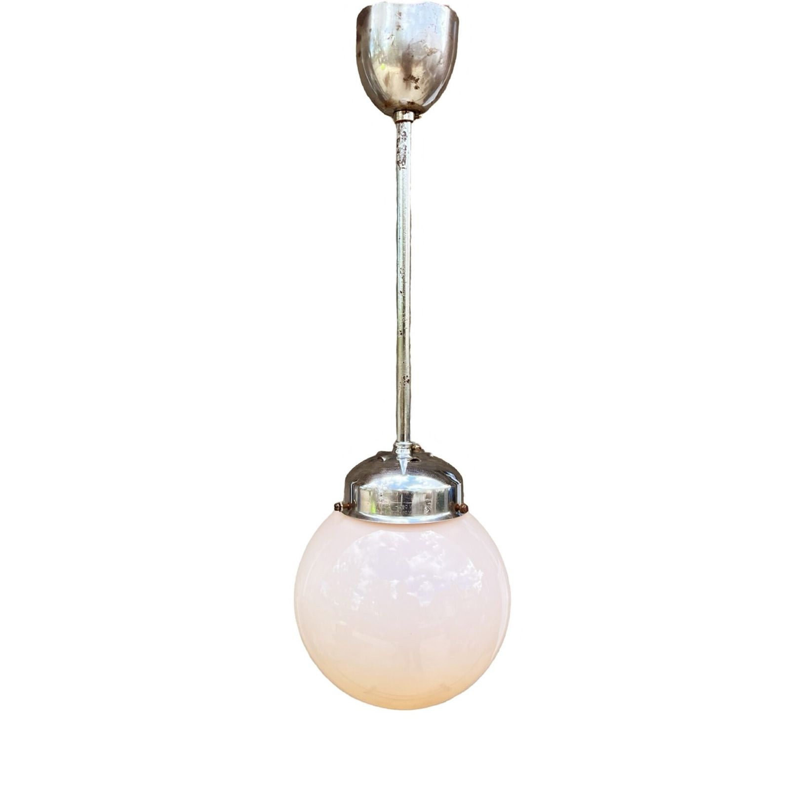 Art Deco Pendant Lamp, Napako, Czechoslovakia, 1940s. photo vinterior