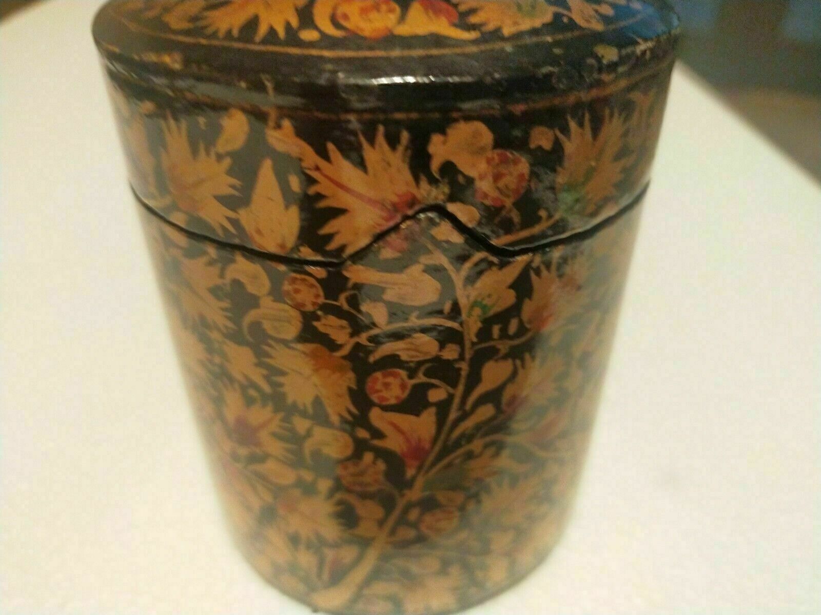 Papiermache Box Antique 19th Century   Antique 19th Century Papiermache Box photo Home Decor
