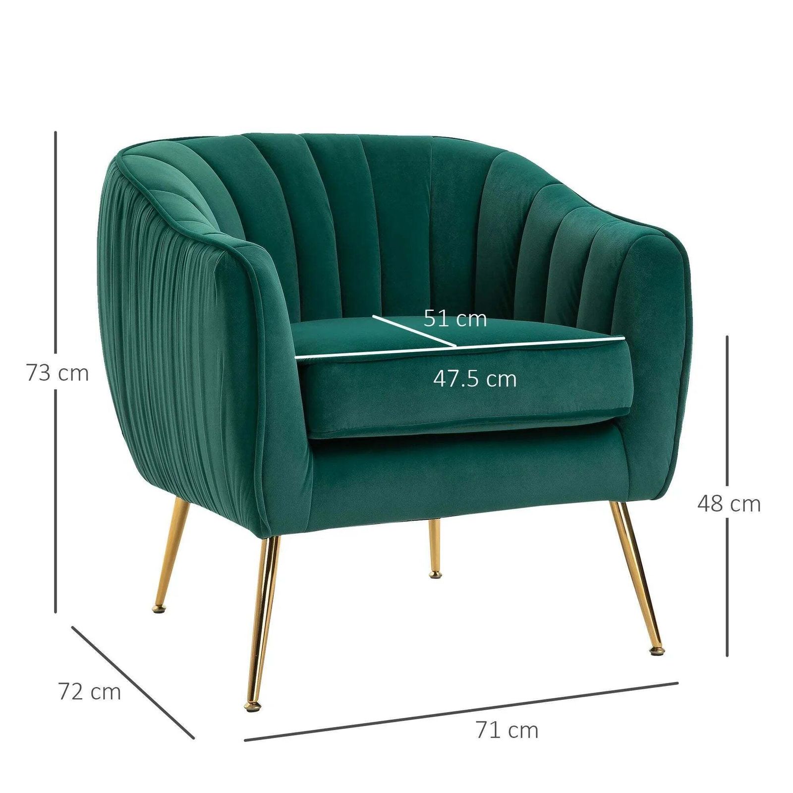 Velvet Luxury Accent Chair, Traditional photo for sale