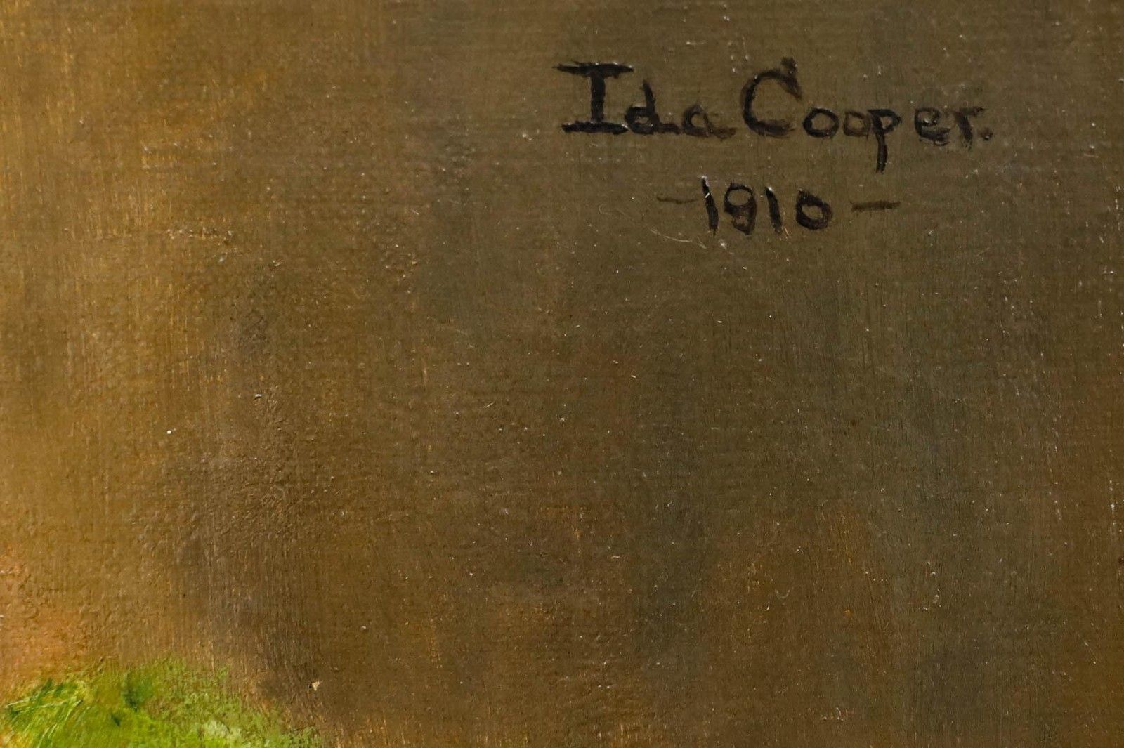 Ida Cooper Framed 1910 Oil, Still Life With Tulips photo buy