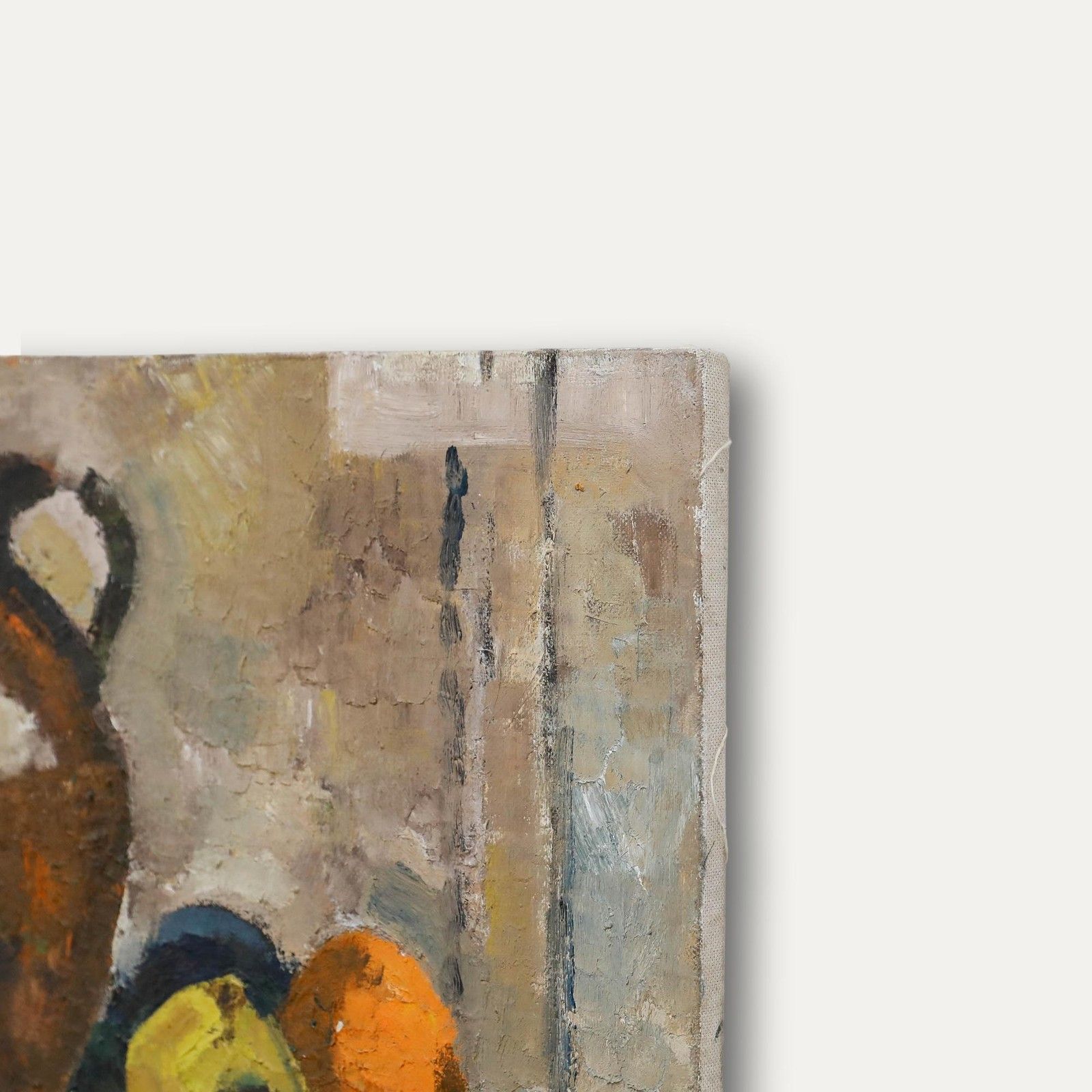 Mark Ford 20th Century Oil, Brown Jug And Fruit photo 350.0