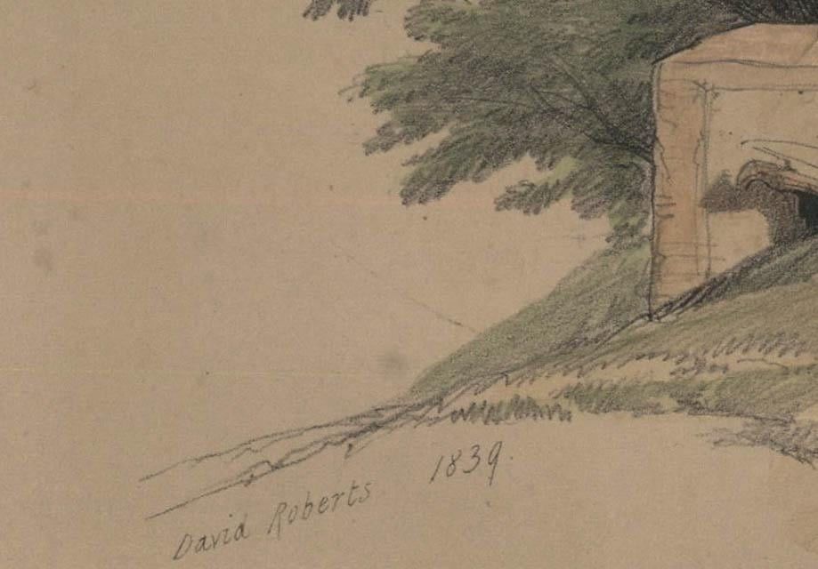Louis Haghe After David Roberts 19th Century Lithograph, Ruins Of St John photo 175.0