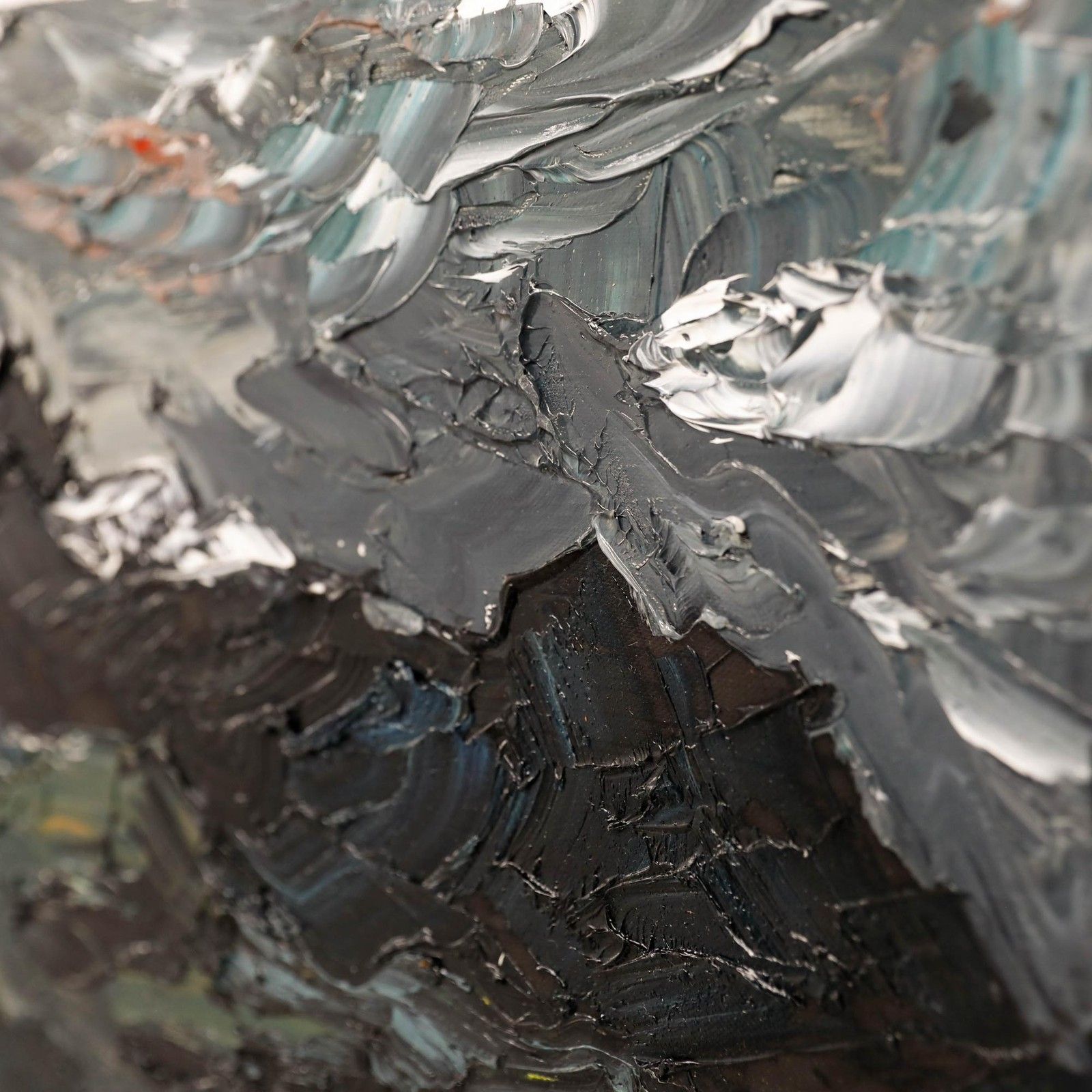 Daniel Nichols Contemporary Oil, Mountains At Dusk photo Art