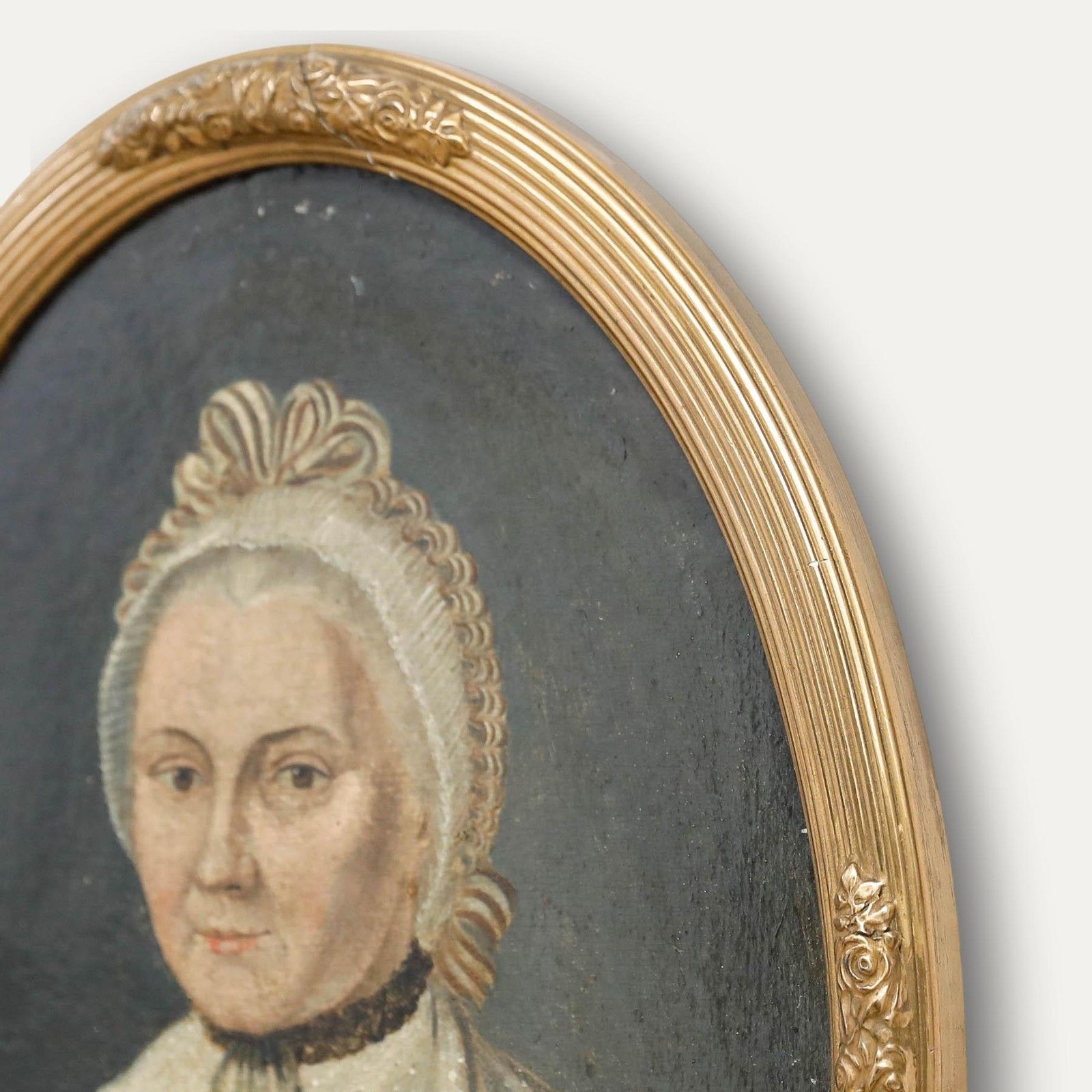 Early 19th Century Oil Portrait Of A Lady photo 395.0
