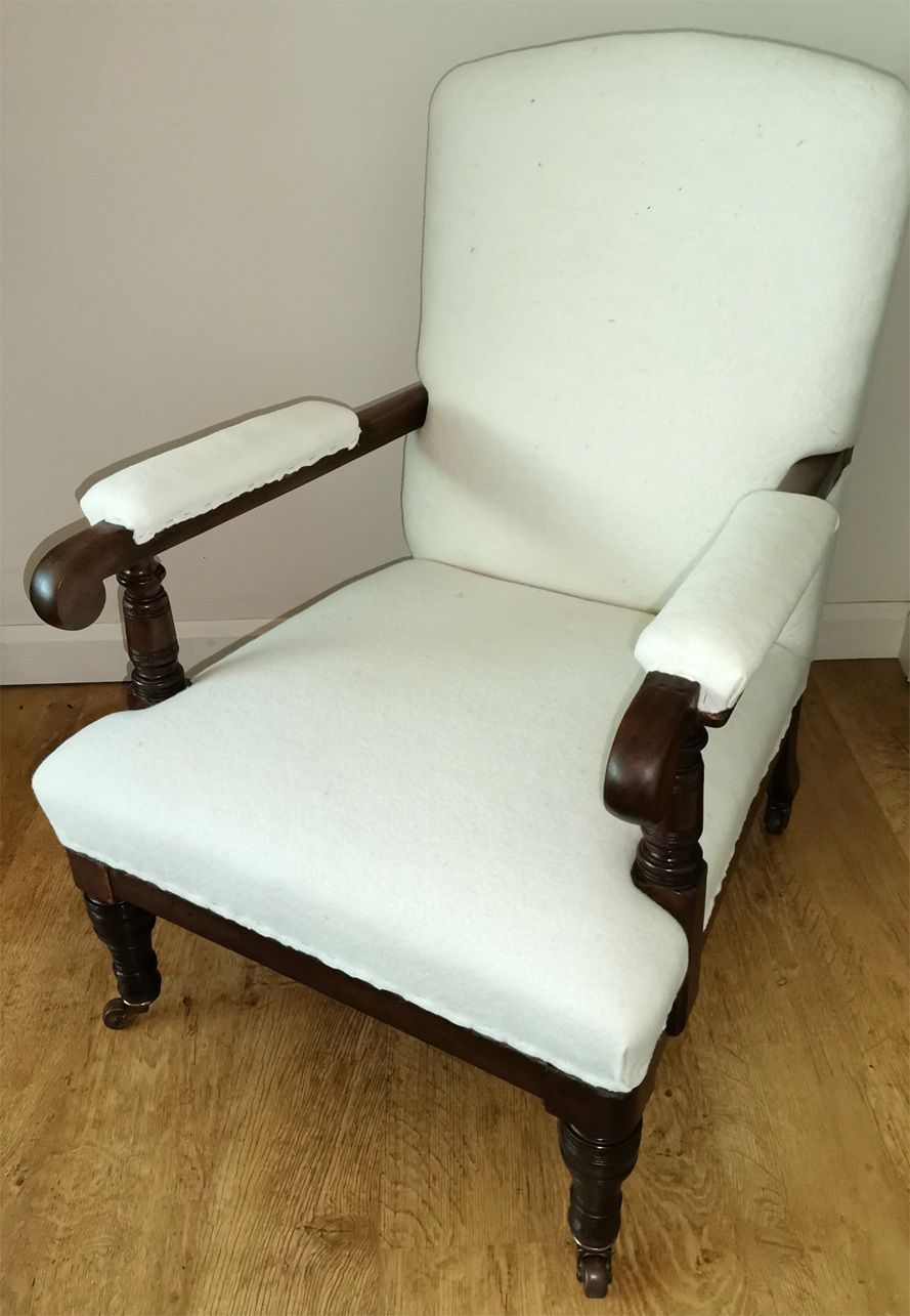 Victorian Upholstered Armchair / Easy Chair By Marsh, Jones & Cribb photo Furniture