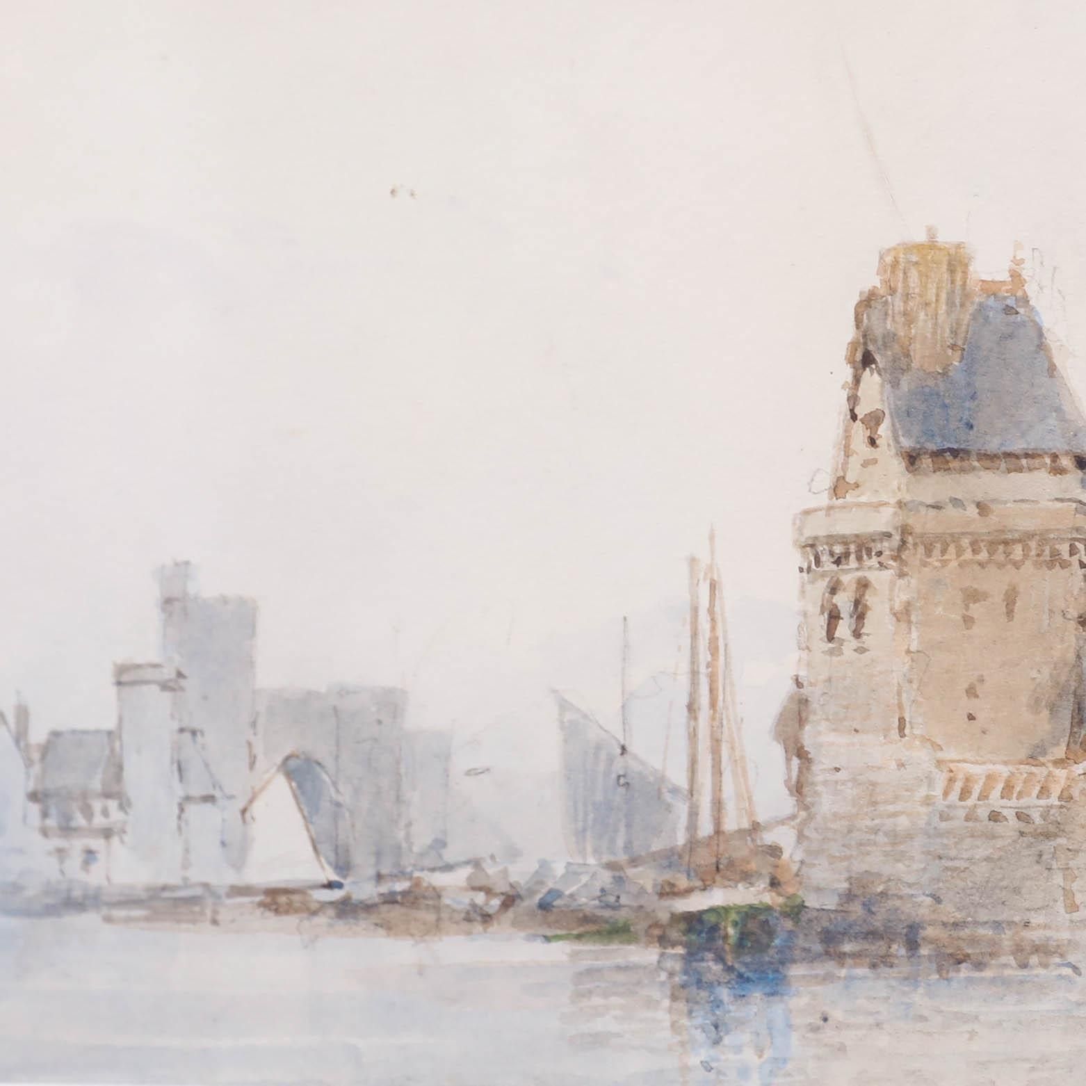 Paul Marny (1829 1914) Framed Late 19th Century Watercolour, View Of A Bridge photo 225.0
