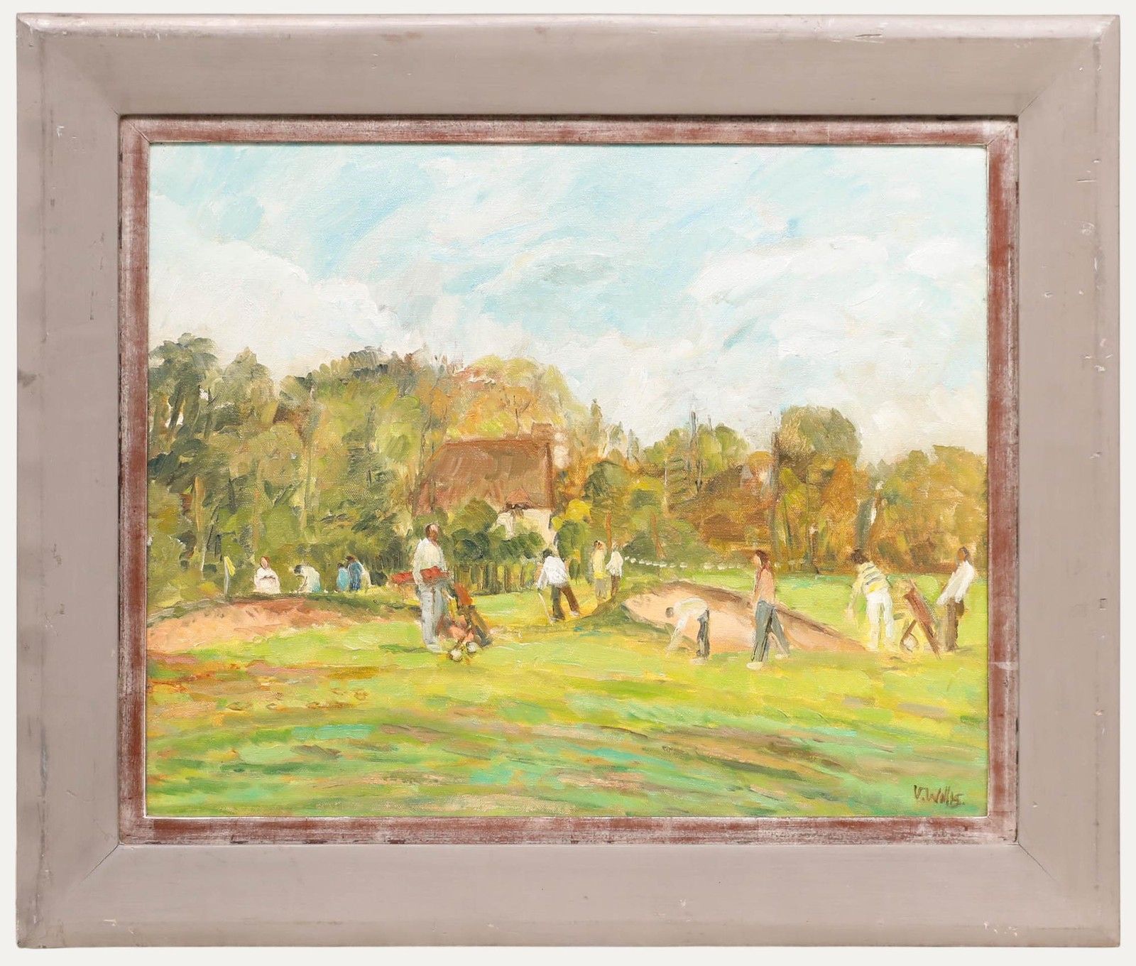 Victor Willis (1934 2004) British School 20th Century Oil, On The Green