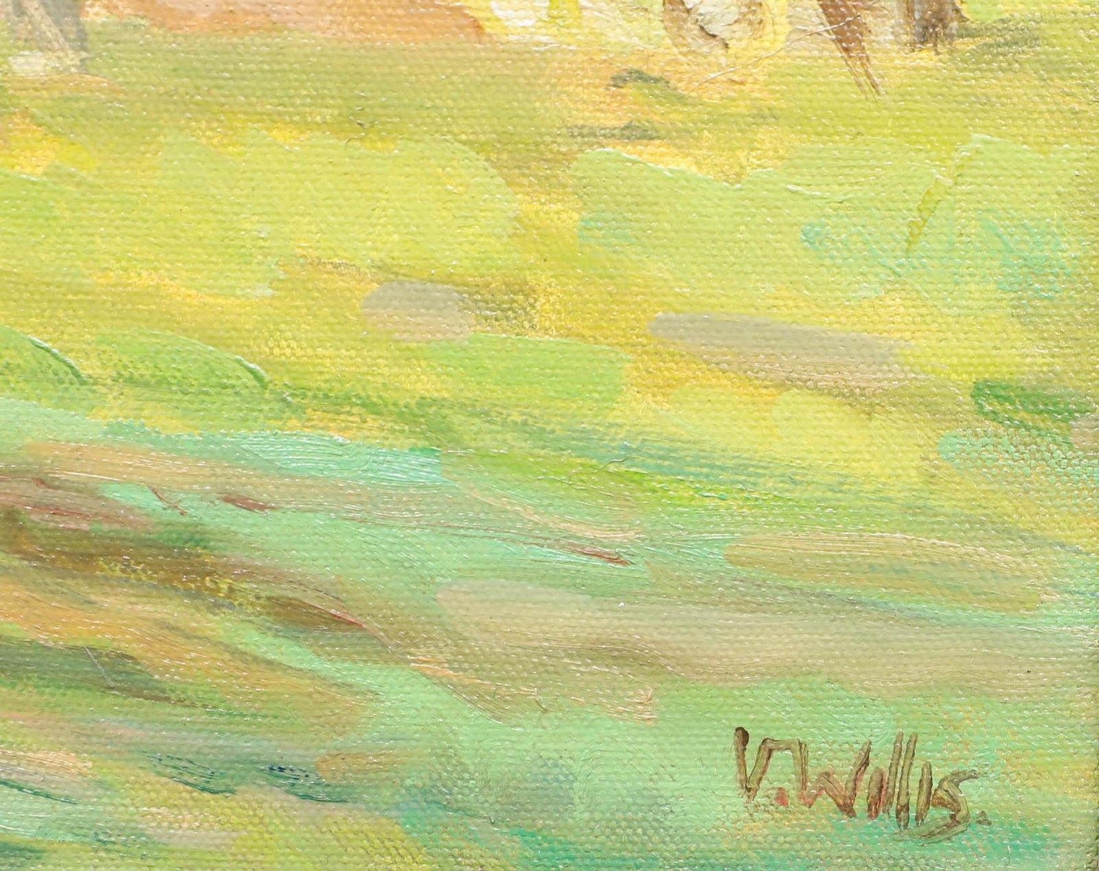 Victor Willis (1934 2004) British School 20th Century Oil, On The Green photo vinterior