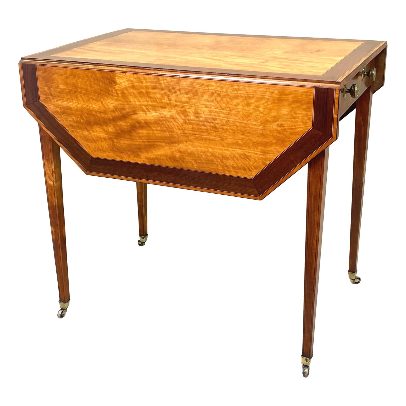 Georgian Satinwood Pembroke Table (England, Circa 1790) photo furniture