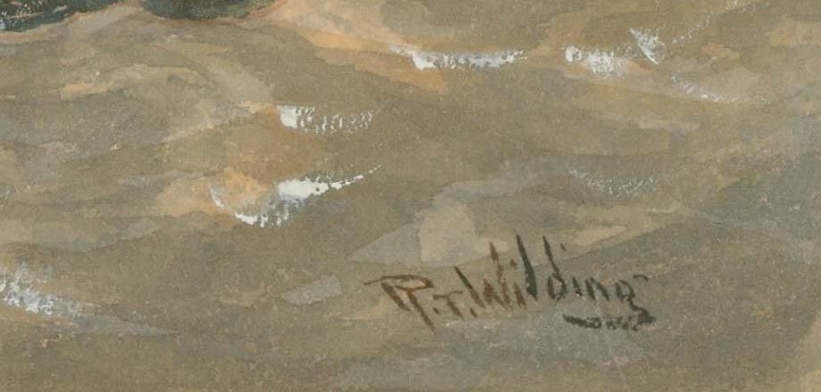R. T. Wilding Early 20th Century Watercolour, Stonehaven, Aberdeenshire photo Art