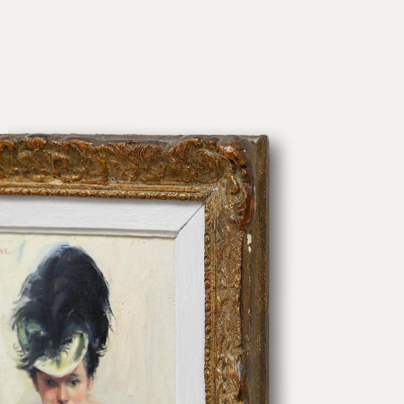 Maryvonne Van De Velde (1896 1954) Oil, Portrait D'elegante Au Chapeau photo 450.0