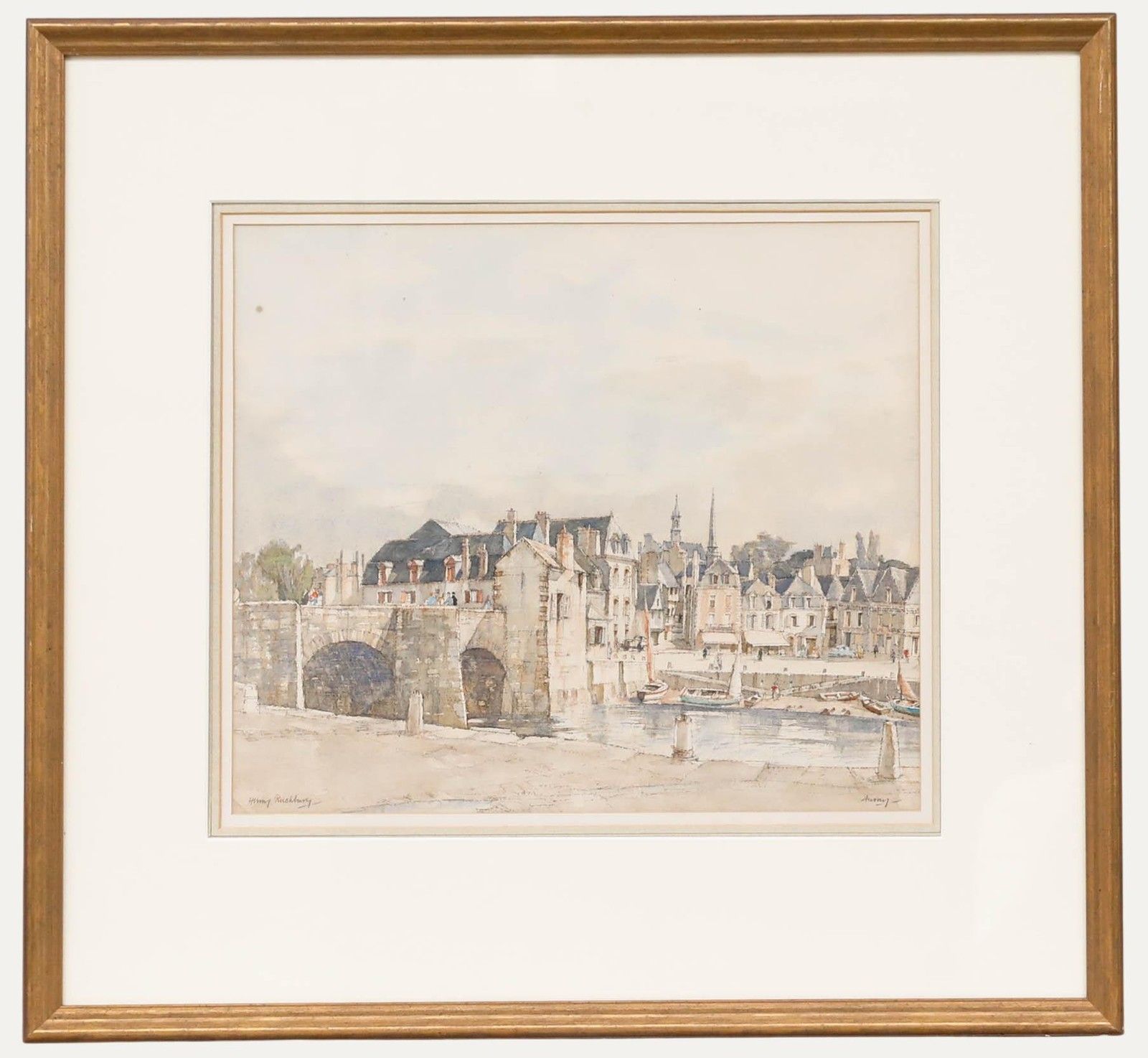 Sir Henry George Rushbury Ra (1889 1968) 20th Century Watercolour, Auray