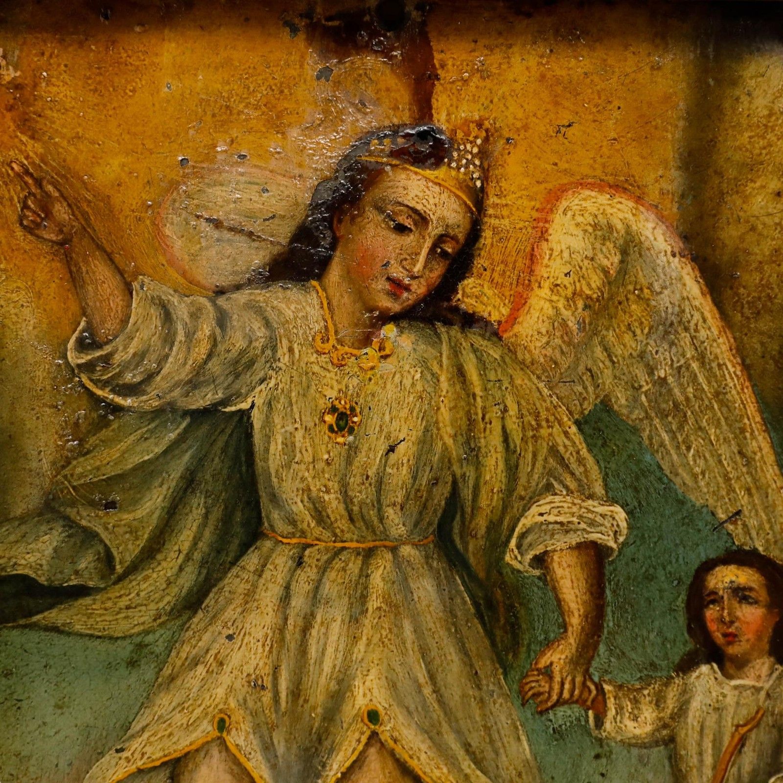19th Century Oil Tobias And The Angel photo Art
