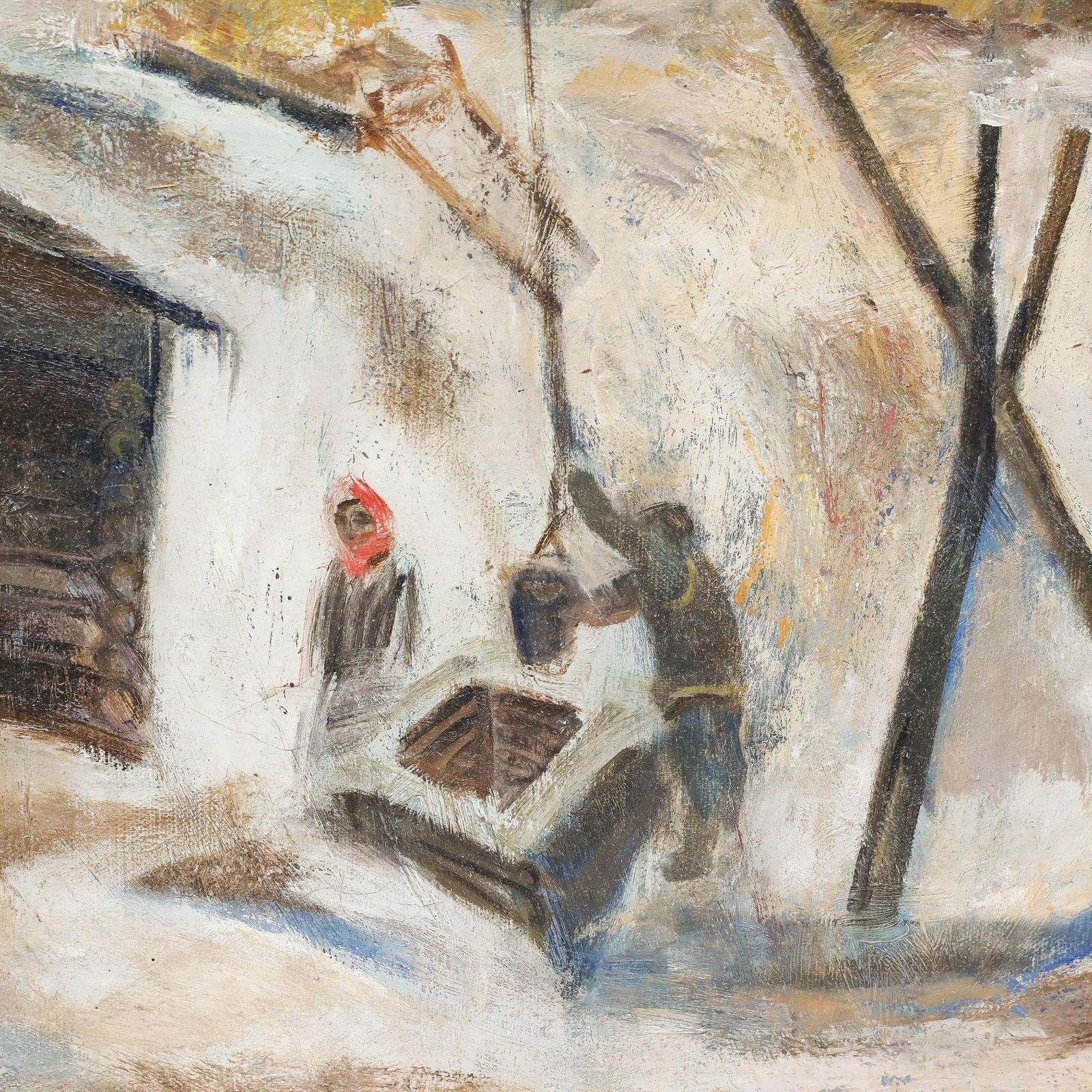 Vadim P. Sokolov (B.1942) 20th Century Oil, At The Well photo Art