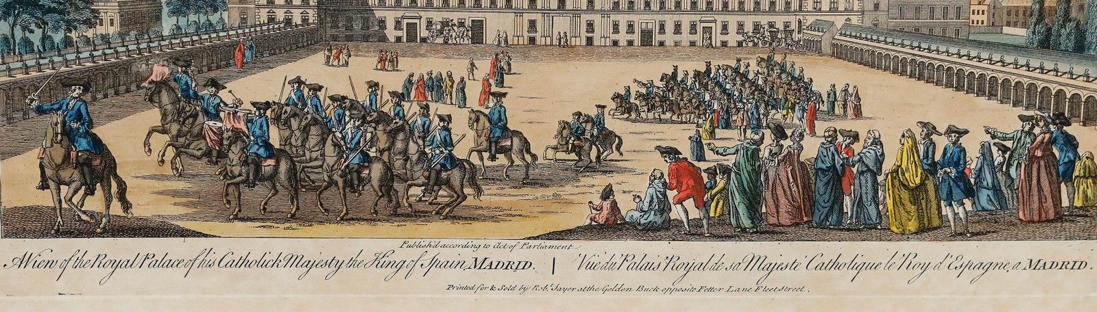 Robert Sayer (1725 1794) 18th Century Engraving, A View Of The Royal Palace photo for sale