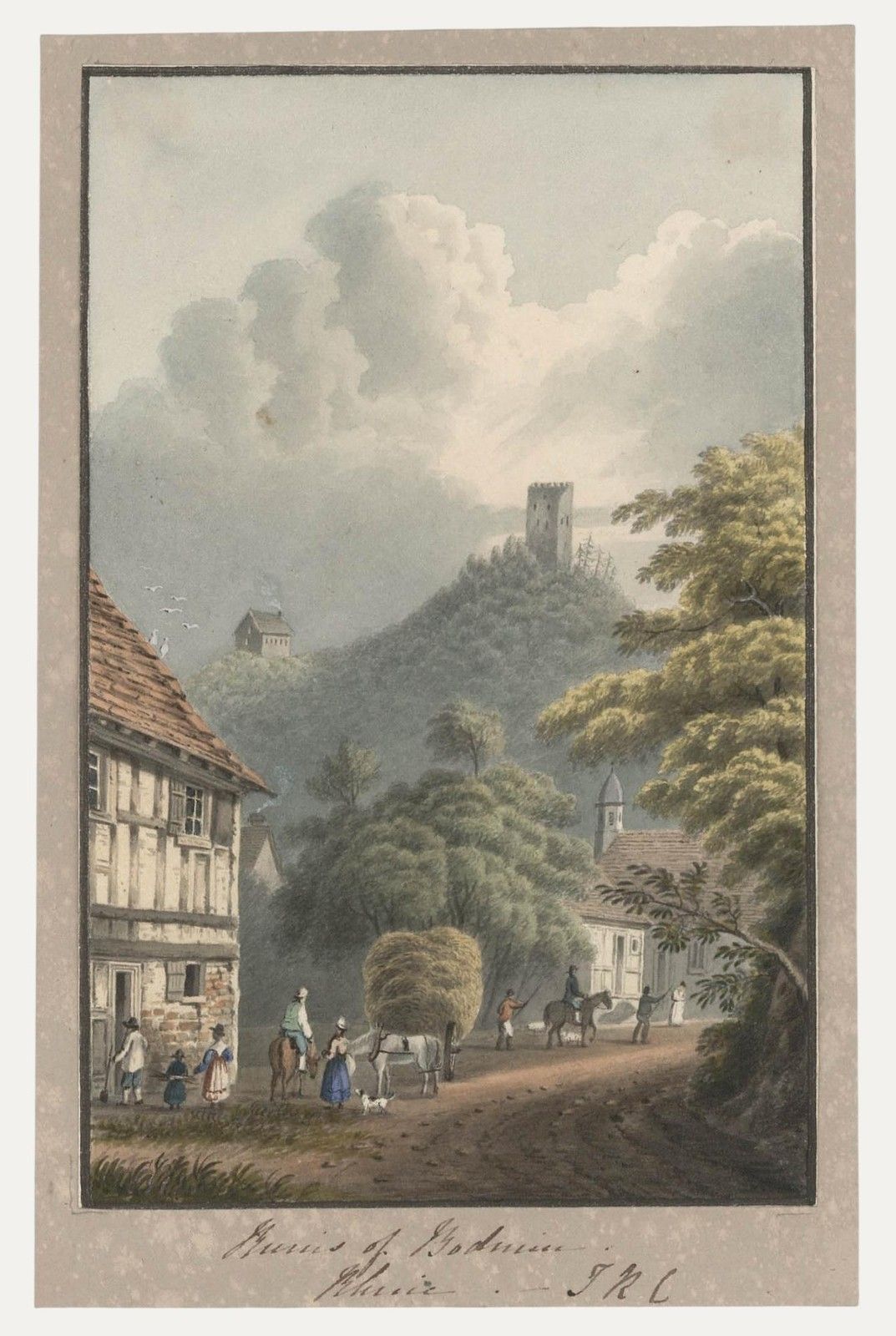 Thomas Remnant Charleton (1756 1849) Watercolour, Ruins Of Bodmin