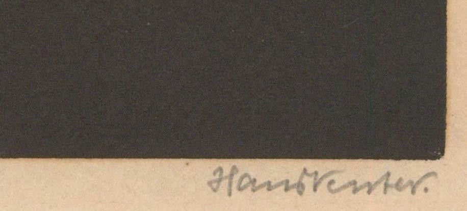 Hans Venter (1892 1971) Early 20th Century Woodcut, Syracuse photo Art