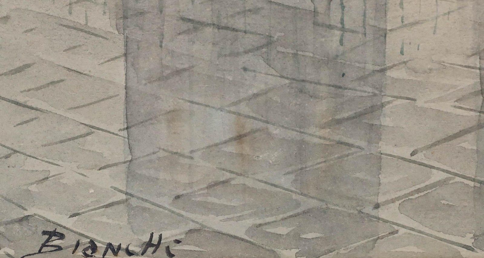 Andrea Biondetti (1851 1946) Watercolour, Bartolomeo Colleoni Monument photo vinterior