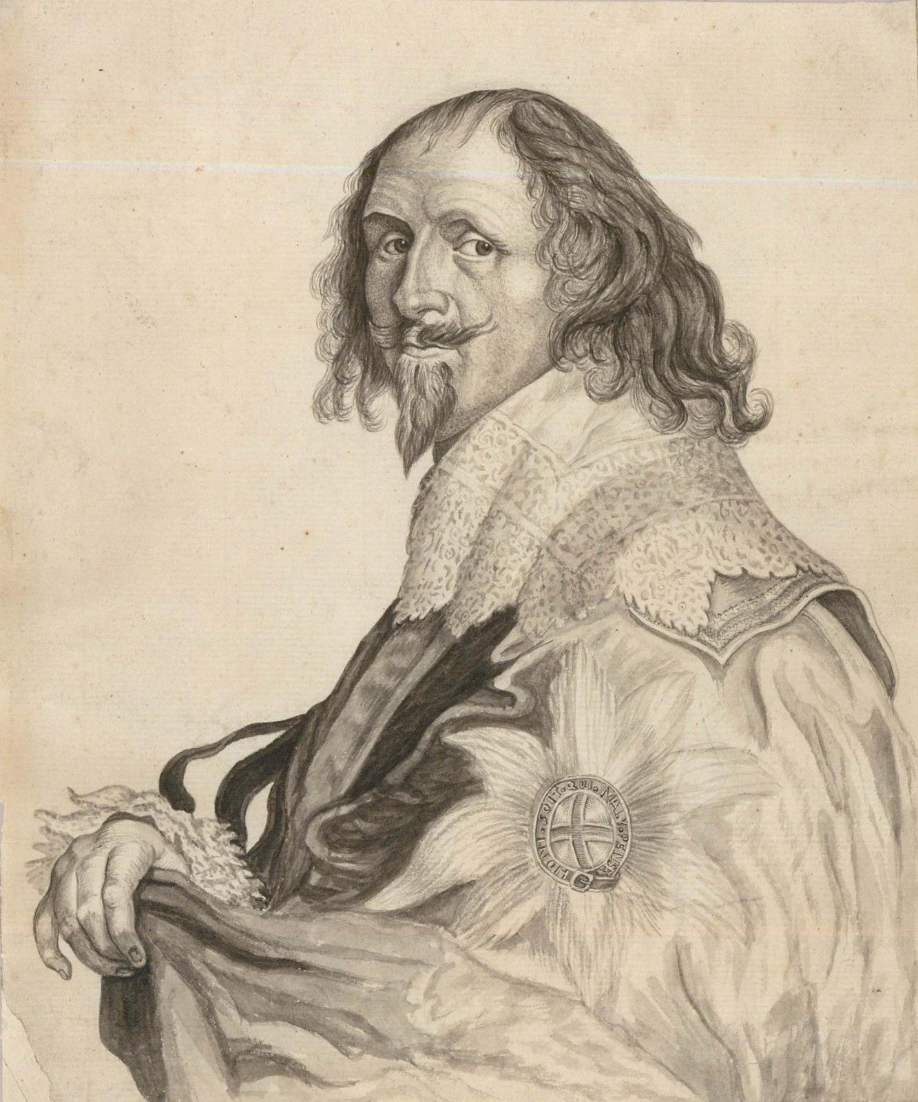 After Anthony Van Dyck 19th Century Watercolour, Philip, Earl Of Pembroke photo furniture