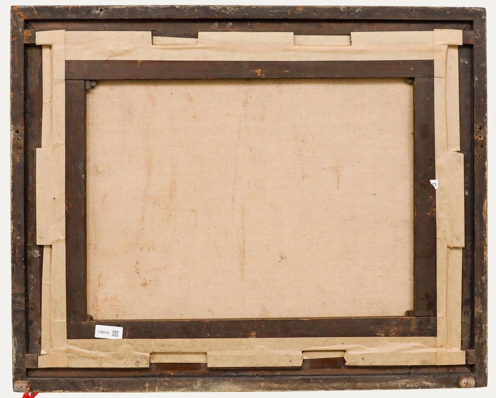 Manner Of George Morland Framed 19th Century Oil, Pigs At A Trough photo for sale