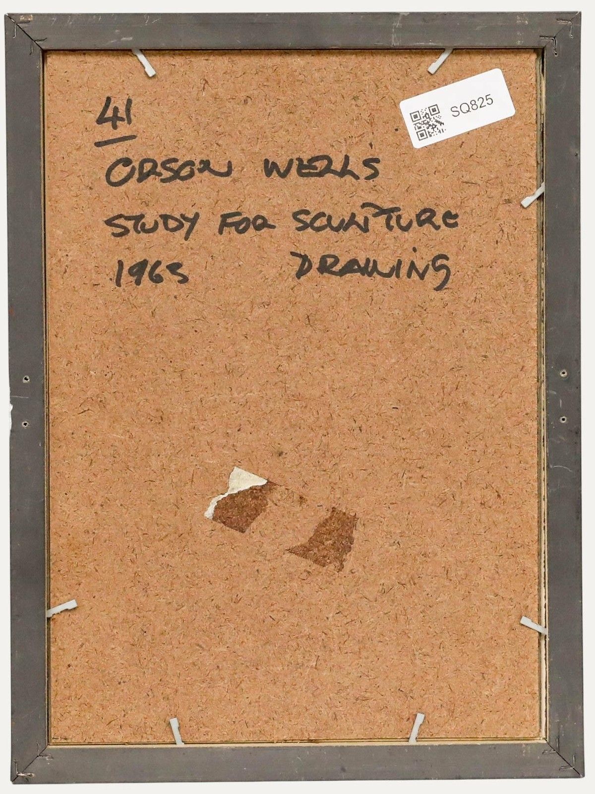 John William Mills Pprbs Arca Frsa (1933 2023) 1963 Mixed Media, Orson Welles photo for sale
