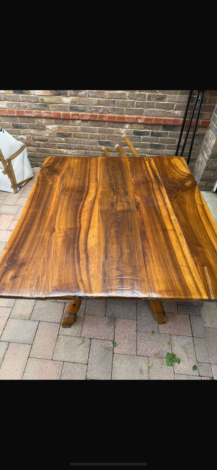 19th Century Handmade Very Special Antique Swiss Table Set With 6 Chairs photo furniture