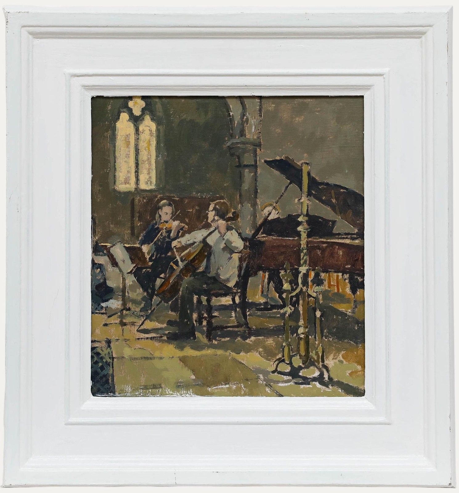 Gillian Roberts Rsma English School Contemporary Oil, Kungsbacka Trio