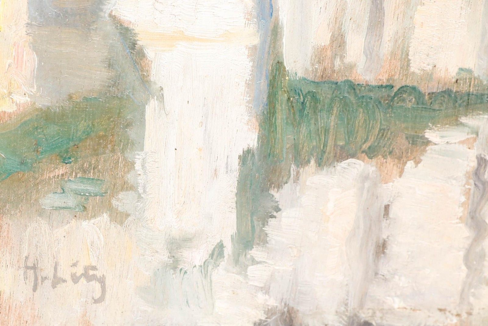 Hippolyte Lety (1878 1959) 1932 Oil, La Collégiale Notre Dame De Dinant photo vinterior