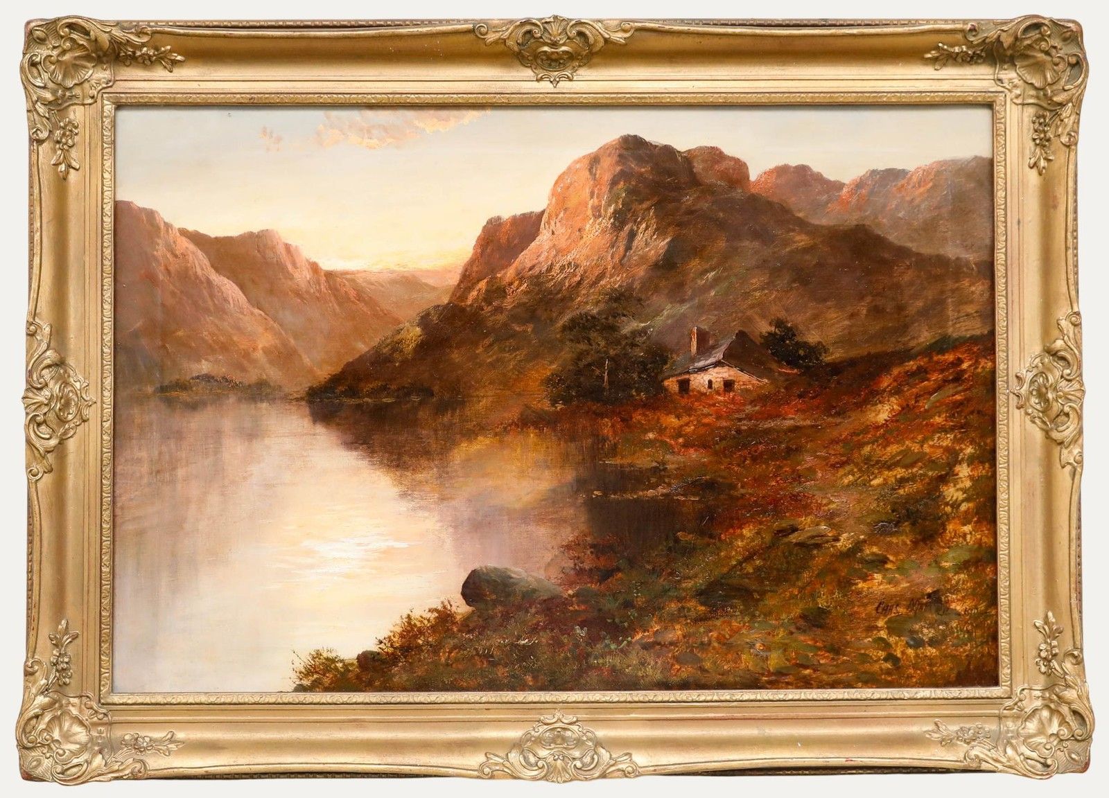 Francis E. Jamieson (1895 1950) 1912 Oil, Talyllyn Lake
