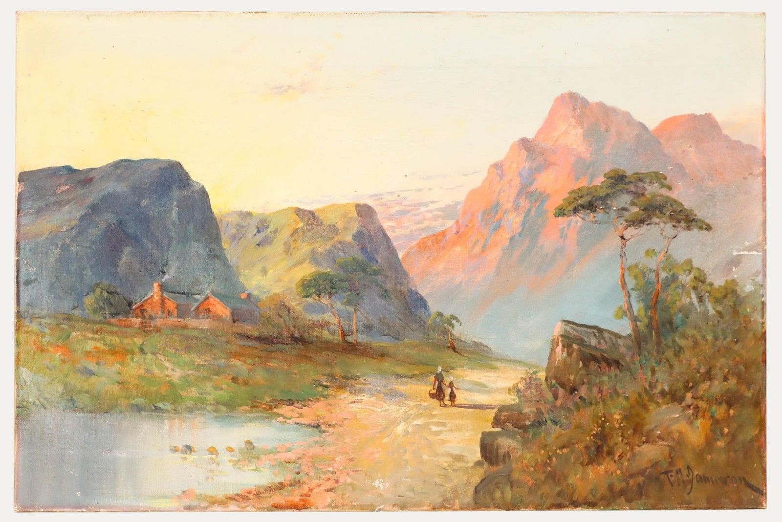 Francis E. Jamieson (1895 1950) Early 20th Century Oil, Highlands At Sunset