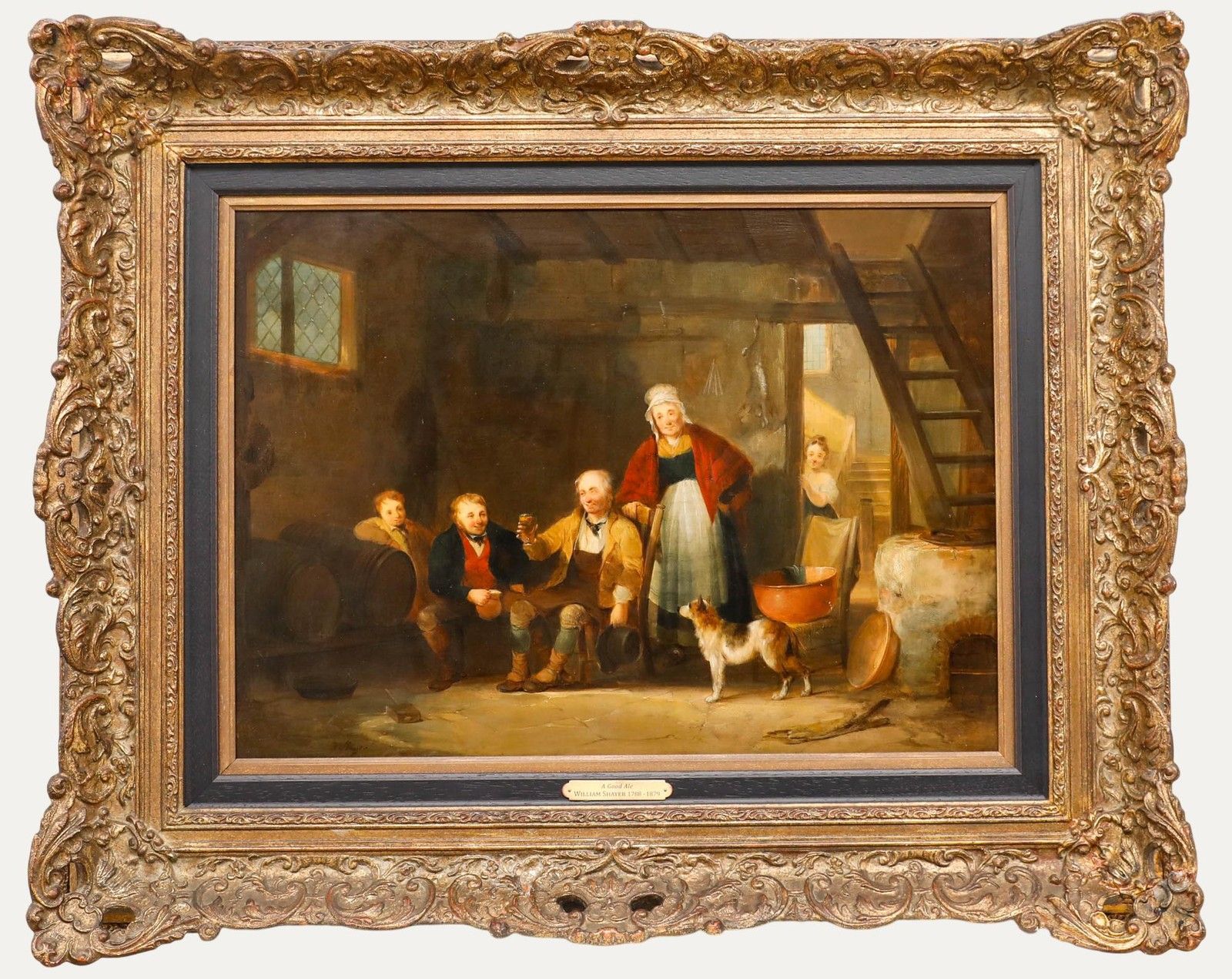 William Shayer Senior (1787 1879) Framed Mid 19th Century Oil, A Good Ale
