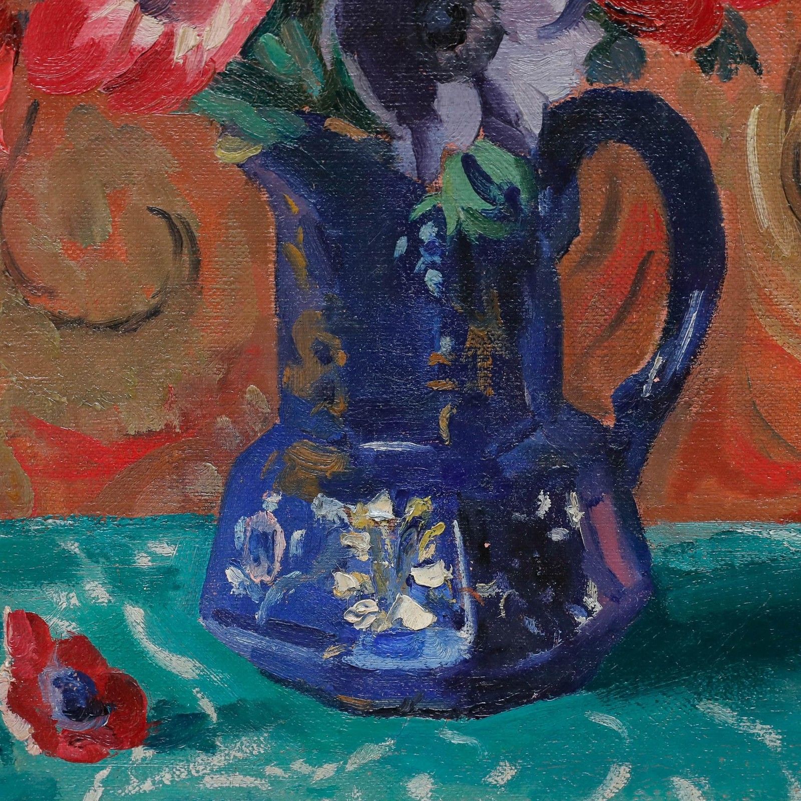 Philip Naviasky (1894 1983) Mid 20th Century Oil, Still Life With Figurine photo 995.0