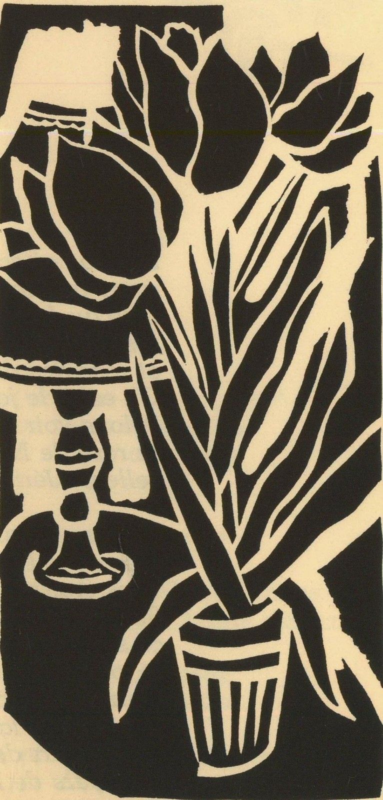 Albert Masri (1927 2020) Mid 20th Century Woodcut, A Poem By Claudine Chonez photo furniture