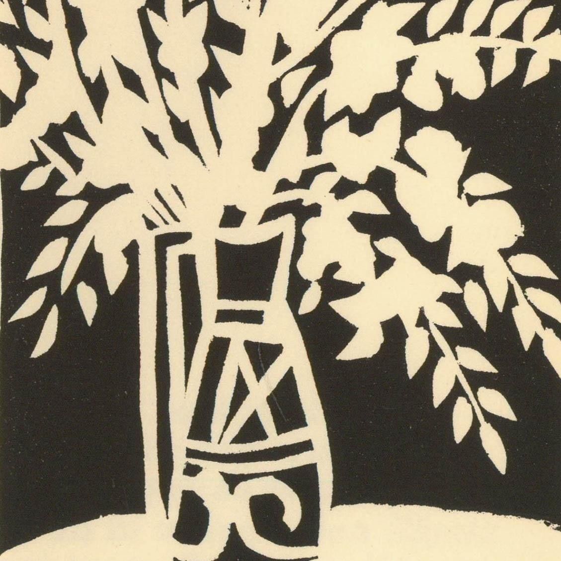 Albert Masri (1927 2020) Mid 20th Century Woodcut, A Poem By Jordi Pere Cerdà photo Art