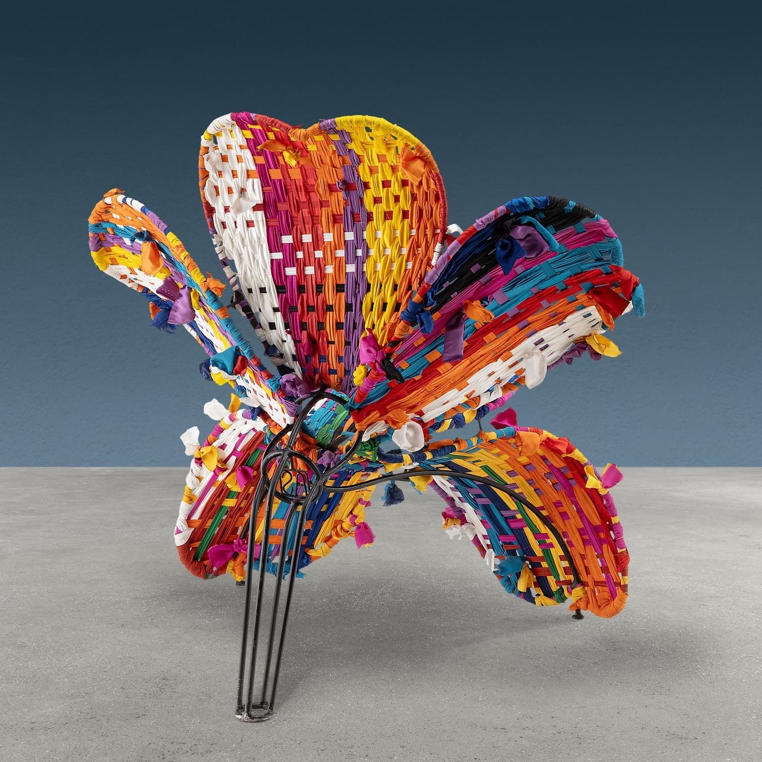 Fiore Bulat Armchair Fabric Series Design Anacleto Spazzapan photo for sale