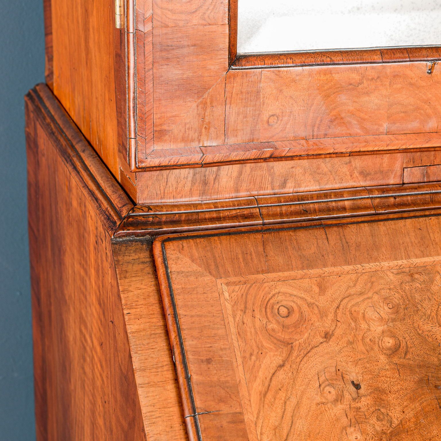 photo for sale Queen Anne Trumeau Walnut Oak Great Britain XVIII Century