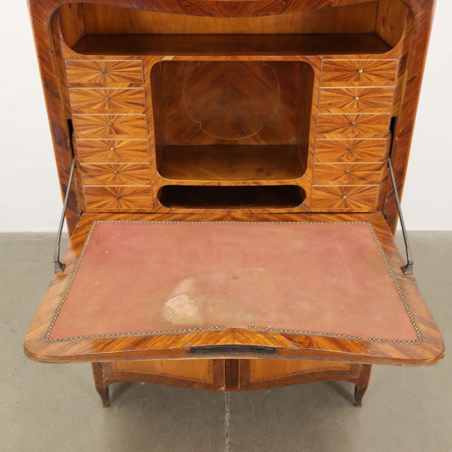 Ancient Secrétaire Mahogany And Fir Italy XVIII Century photo vintage