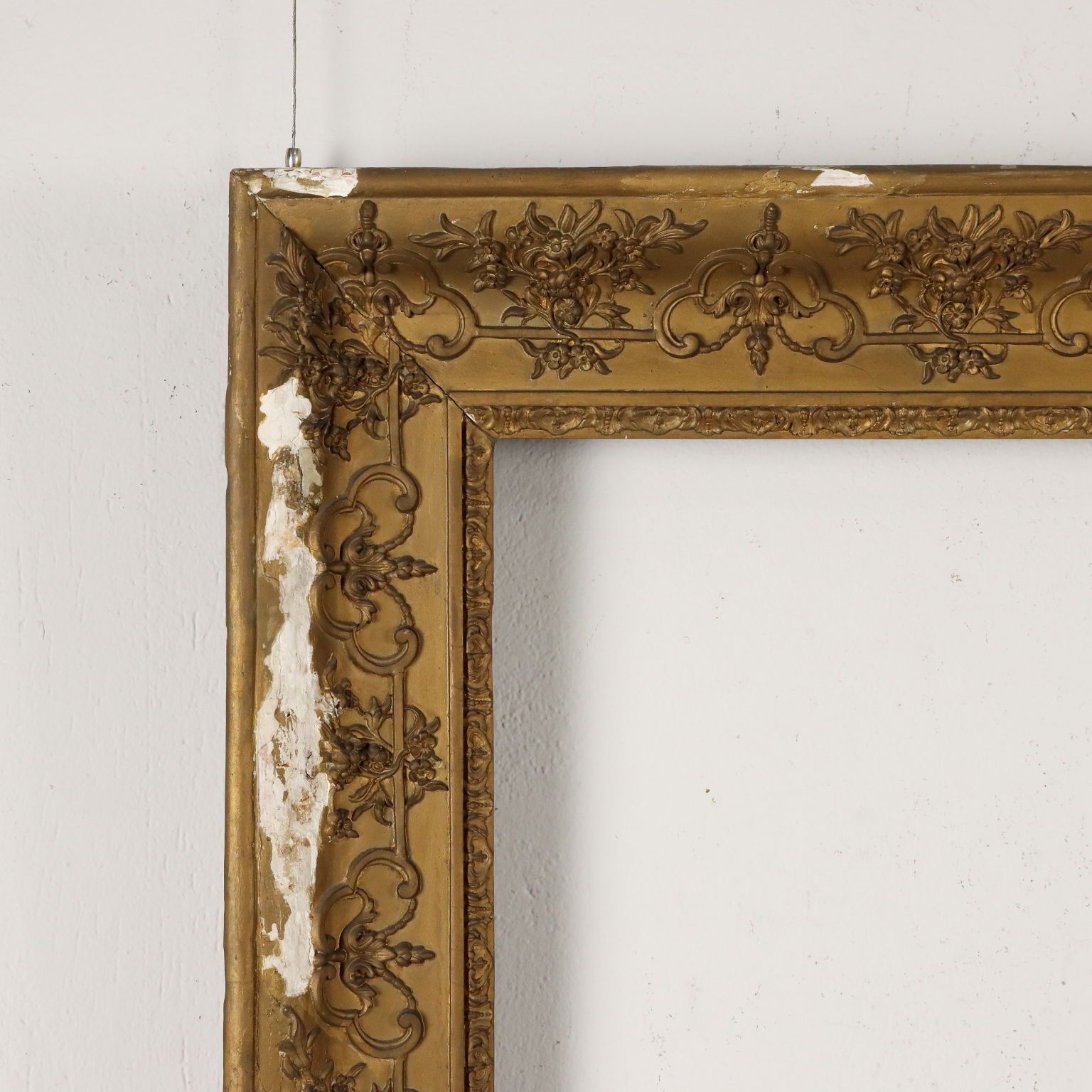 Antique Frame Pastiglia Carving France XX Century photo for sale