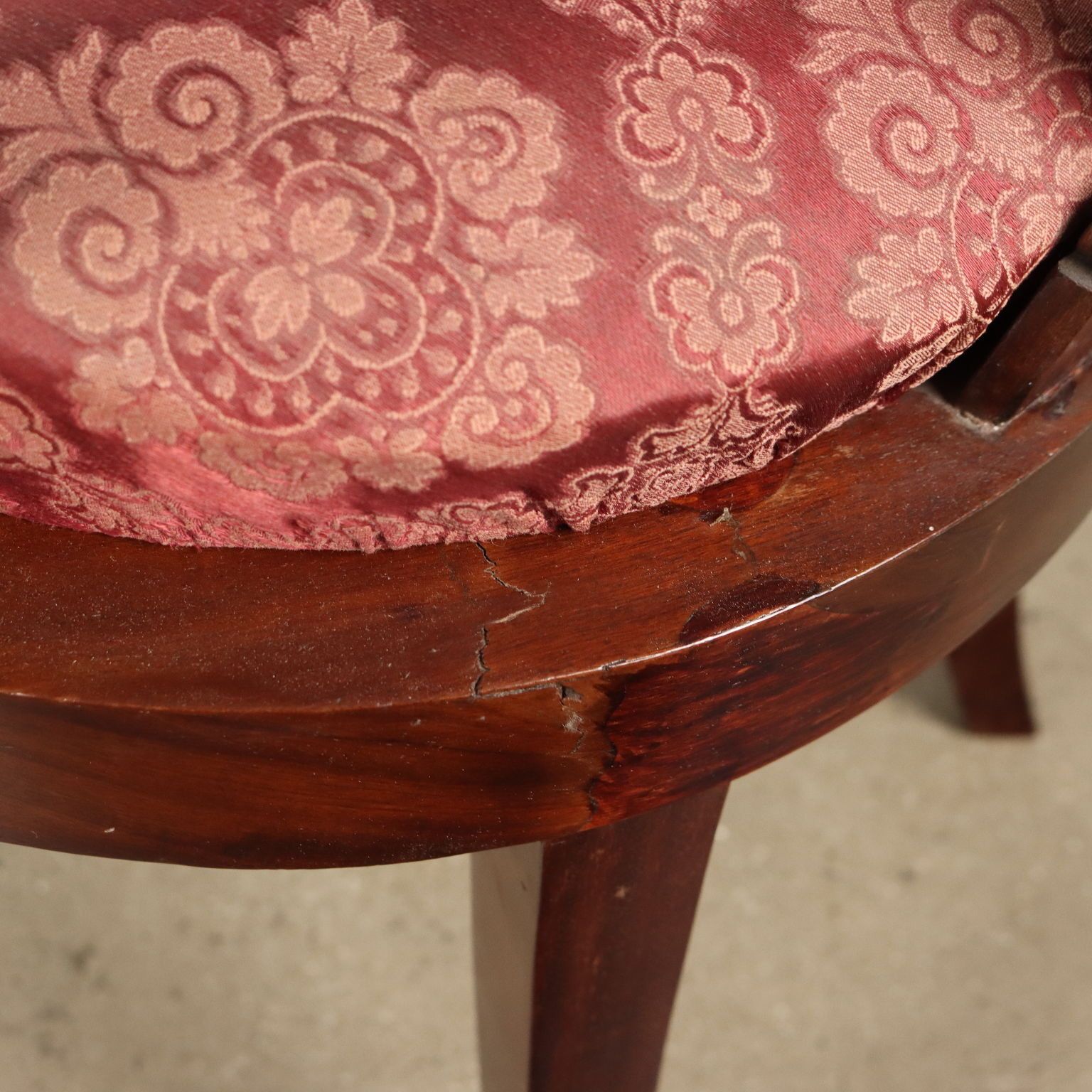 photo vinterior Pair Of Antique Restoration Chairs Mahogany XIX Century