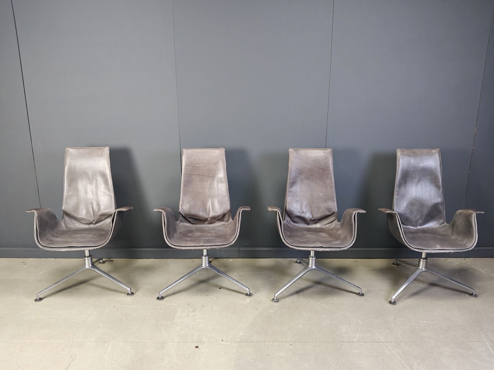 photo furniture Fk 6725 Chairs By Preben Fabricius & Jørgen Kastholm For Walter Knoll, 1960s   Set Of 4